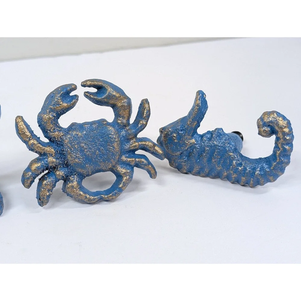 Merchware Nautical Cast‎ Iron Drawer Pulls Set Of Four